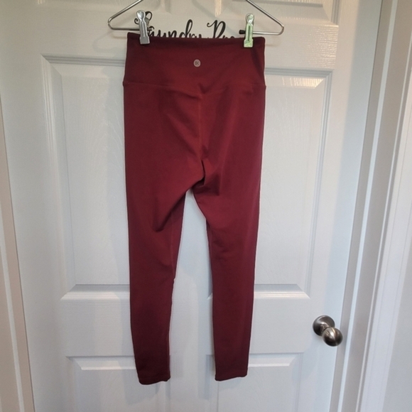 Kora Athletic Workout Leggings‎ Maroon Women's Size  Small - Picture 2 of 13